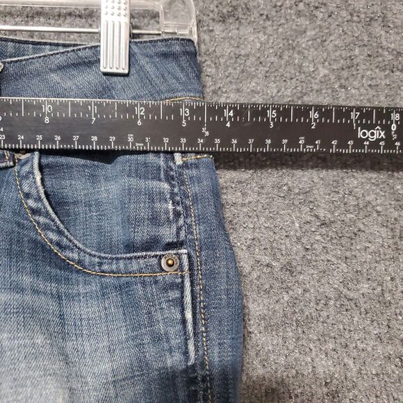 Hudson Signature Bootcut Jeans Womens Size 24 Flap Pockets Dark Blue Stretch - Picture 7 of 11